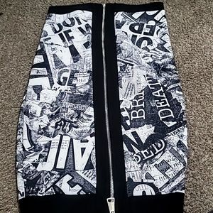 Fashion Nova graffiti skirt
